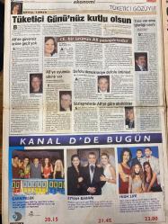MİLLİYET GAZETESİ DOĞUM GÜNÜ HEDİYESİ - 15 MART 2000 - TAM TAKIM 26 SAYFADIR -Necmettin Erbakan-Eric Lubbock-Barış Arısa-Marina Filiz-Bakan Türk-Fikret Bila-Güneri Cıvaoğlu-Hasan Cemal-Ceren Deniz-Serkan Duygu-Fuat Güner-Halit Ziya Uşaklıgil-Selim İleri-Meral Tamer-Elisabeth Breitenbücher-İsmail Cansever-Ebru Sungur-Tarık Yılmaz-Seçkin Oney-Horst Köhler-Güngör Uras-Asaf Güven Aksel-Naim Talu-Itzhak Nahshum-Ben Asaf-Erbakan’a 312 vizesi yok-PKK’lı Lord-Yüzer yola start-Siyasilere seslendiler-Tarihimizi yeniden yazın-Askerler endişeli-Son Lolita’nın gözü yüksekte-Uçurmadan olmaz abi-Aşk-ı Memnu 100 yaşında-Tüketici Gününüz kutlu olsun-Süt kıyma ve 1 lot TÜPRAŞ-Çevreye petrol bulaştı-Fiat GM ortaklığı 2 milyar dolar tasarruf sağlayacak