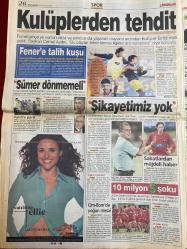 MİLLİYET GAZETESİ DOĞUM GÜNÜ HEDİYESİ - 10 EYLÜL 2003 - TAM TAKIM 30 SAYFADIR -Gülben Ergen-İlyas Atak-Hasan Cemal-Thomas Weston-Güneri Cıvaoğlu-Mehmet Y. Yılmaz-Taha Akyol-Hülya Eroğlu-Özlem Savaş-Yaşar Çakmak-Ali Eyüboğlu-Erdal Kılıç-Yaman Törüner-Levent Köprülü-Bülent Aydın-Hakan Ünsal-Senol Güneş-Hakan Şükür-Okan Yılmaz-Alpay Özalan-Fatih Terim-Sümer Aybaba-Ali Güneş-Cemal Aydın-Bülent Aydın-Nahum-Levent Köprülü-Yıldırım Aktuna-Murat Günak-Rauf Tamer-Vedat Bayrak-Gülsevil Karahan-Ece Ulusoy-Ve kuruş geri dönüyor-Türbanı sokacak-Prova hatası-Artılarımız fazla-Kulüplerden tehdit-Fener’e talih kuşu-Sümer dönmemeli-Şikayetimiz yok-Türkiye istikrara kavuştu, yeni üretimler için kapı açıldı-İşte o kasetteki sakallı tavernacı-Uzan’ın asistanından çıktı-Atak’ın eski sevgilileri panikte-ABD’den tuhaf Kıbrıs çıkışı