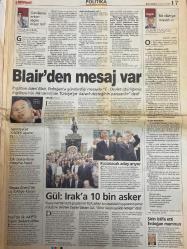 MİLLİYET GAZETESİ DOĞUM GÜNÜ HEDİYESİ - 10 EYLÜL 2003 - TAM TAKIM 30 SAYFADIR -Gülben Ergen-İlyas Atak-Hasan Cemal-Thomas Weston-Güneri Cıvaoğlu-Mehmet Y. Yılmaz-Taha Akyol-Hülya Eroğlu-Özlem Savaş-Yaşar Çakmak-Ali Eyüboğlu-Erdal Kılıç-Yaman Törüner-Levent Köprülü-Bülent Aydın-Hakan Ünsal-Senol Güneş-Hakan Şükür-Okan Yılmaz-Alpay Özalan-Fatih Terim-Sümer Aybaba-Ali Güneş-Cemal Aydın-Bülent Aydın-Nahum-Levent Köprülü-Yıldırım Aktuna-Murat Günak-Rauf Tamer-Vedat Bayrak-Gülsevil Karahan-Ece Ulusoy-Ve kuruş geri dönüyor-Türbanı sokacak-Prova hatası-Artılarımız fazla-Kulüplerden tehdit-Fener’e talih kuşu-Sümer dönmemeli-Şikayetimiz yok-Türkiye istikrara kavuştu, yeni üretimler için kapı açıldı-İşte o kasetteki sakallı tavernacı-Uzan’ın asistanından çıktı-Atak’ın eski sevgilileri panikte-ABD’den tuhaf Kıbrıs çıkışı