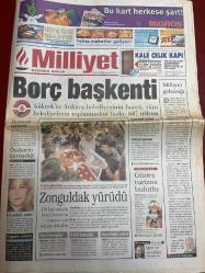 MİLLİYET GAZETESİ DOĞUM GÜNÜ HEDİYESİ - 9 AĞUSTOS 1999 - TAM TAKIM 38 SAYFADIR -Melih Gökçek-Şemsi Denizer-Perinçek-Öcalan-Sennur Denizer-Emin Yurdun-Zeki-Murat Güler-Cengiz Balık-Nazlı Aksoy-Yalçın Doğan-Vedat Vatansever-Gürcan Bilgiç-Yaşar Saygı-Mustafa Kızılgüneşler-Erdoğan Şenay-Ömer Üründül-Bilal Meşe-Ersoy Özdemir-Cengiz Akduman-Zafer Kasım Çevren-Halil Özer-Fatih Altaylı-Cengiz Malgir-Kalli-Ertuğrul Sağlam-Hagi-Bülent-Sibel-Taşçı-Capone-Ueslei-Murat Yiğiter Borc başkenti-Milliyet geleneği-Zonguldak yürüdü-Yeni hesaplar-Katil konuştu-Senetekte kadın-Yoksul parası-Güneş turizmi bulutlu-Fener ipten döndü-Boliç’e görücü-Kartal’da ipler kopuyor-Oktay da gitti-Ertuğrul taburcu-Motor şov-Terim’in Ueslei inadı-Capone güven verdi-Görkemli kapanış-Taşçı yine zirvede