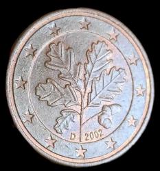 Almanya 2002 D 5 Euro Cent