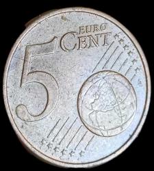 Almanya 2002 D 5 Euro Cent