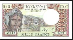 ** CİBUTİ  ( 1.000 * FRANCS ) 1979 - 88 - ÇİL