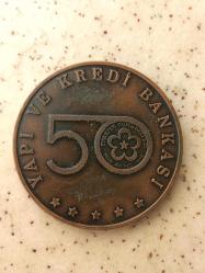 YAPI VE KREDİ BANKASI; CUMHURİYETİ'N 50. YIL ANISINA ATATÜRK KİTAPLIĞI AÇILIŞ HATIRASI - ANKARA 1973
