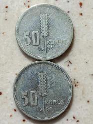 1935  1936  GÜMÜŞ  50  KURUŞ