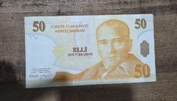 50 YENİ TÜRK LİRASI ÇİL ALTI