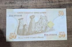 50 YENİ TÜRK LİRASI ÇİL ALTI