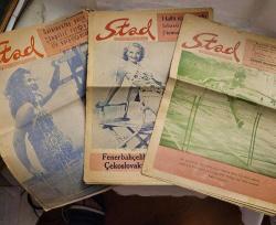 1940 lardan 3 ADET STAD DERGİSİ. SPOR VE MAGAZİN DÖNEM.