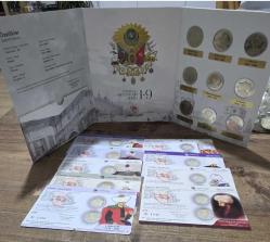Osmanlı Padişahları Bimetal Hatıra Para Serisi 1-9