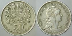 PORTEKİZ 50 CENTAVOS 1930 NADİR TARİH.