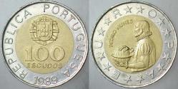 PORTEKİZ 100 ESKUDO 1989 BİMETAL.