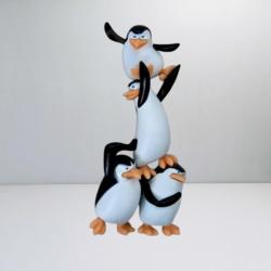 Dreamworks Madagascar Penguenleri Rico - Skipper - Private - Kowalski Figür  - Popeyes Oyuncak 2025 Ambalajında Madagaskar