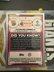 Topps merlin dembele futbolcu kartı