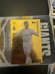 Match attax topps cristiano ronaldo gold edge futbolcu kartı