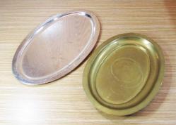 ViNTaGe PİRİNÇ KAHVE İKRAM TEPSİLERİ....