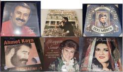 6 PLAK LP  Selami Şahin  Seninle Başım Dertte Fosforlu Cevriyem İbrahim Tatlıses Zeki Müren Sorma Gülden Karaböcek Dilek Taşı 45'lik Kayıt  RESİTALLER 1 AHMET KAYA -- Akşam oldu hüzünlendim ben yine MÜZEYYEN SENAR SIFIR JELATİNLİ AMBALAJINDADIR