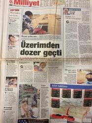MİLLİYET GAZETESİ DOĞUM GÜNÜ HEDİYESİ - 22 AĞUSTOS 1999 - TAM TAKIM 28 SAYFADIR -Cengiz Koçal-İsmail Siret-Hasan Cemal-Güneri Cıvaoğlu-Hüseyin Cahit-Başbakan Ecevit-Metin Koçal-Hasan Pulur-Orhan Uzan-Yavuz Kılıç-Altay Atalay-Ertan Telli-Vedat Danacı-Cengiz Malgir-Tuncay Şen-Uğur Mumcu-Namık Sevik-Briegel-Yılmaz Vural-Süleyman Oulare-Halim Mete-Fatih Akın-Aykut Yıldırım-Togay Bayatlı-Bünyamin Sürmeli-Özlem Hanım-Kartal Yiğit-Ayşegül Aydoğan-Semra Karagözlü-Cemal Ersen-Ölüm Başkanı-En acı karar-Kurtarma zaferi-Depremden çıkan skandal-Amca-yeğen ilişkisi-Bakan’a büyük öfke-Cehennem-Türk babanın dramı-Gül deren eller-İşte yardım paketi-Oulare’den gizli imza-Kartal’da seferberlik-Florya’da yoğun bakım-Gineli göz doldurdu-Pamukkale kampı iptal-Briegel’e garanti-İki galibiyet-Yılmaz hesap sordu-Tesislerde ağır hasar-Kournikova sakat-Şampiyonlar el ele-Leekens kovuldu-Üzerimden dozer geçti-Hayatım pahasına-Mucizeler sürüyor-108 saat sonra kurtarıldı-Umut bekleyişi-Ölüm tuzağı kentler-Hayatta c