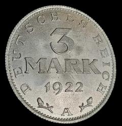 Almanya 1922 3 Mark