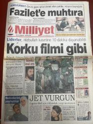 MİLLİYET GAZETESİ DOĞUM GÜNÜ HEDİYESİ - 27 OCAK 2000 - TAM TAKIM 30 SAYFADIR -Ertuğrul Özkök-Fethullah Gülen-Recai Kutan-Mesut Yılmaz-Tansu Çiller-Bülent Ecevit-Gazi Erçel-Bill Clinton-Hüseyin Velioğlu-Süleyman Demirel-Hasan Cemal-Oktay Derelioğlu-Halil Özer-Atilla Gökçe-Bilal Meşe-Gürcan Bilgiç-Ahmet Dursun-Bülent Uygun-Vedat Okyar-Sina Koloğlu-Serkan Derya-Luke Mango-Osman Boran-Rasim Öztekin-Kadir Çelik-Tarkan-Kenan Doğulu-İbrahim Tatlıses-Gülben Ergen-Mehmet Ali Erbil-Nur Sürer-Cem Davran-Güner Uygur-Tuncay Şanlı-Mustafa Altıoklar-Haluk Bilginer-Fazilet’e muhtıra-Korku filmi gibi-Jet vurgun-Hücrede bomba imal etti-Bedenlerini paylaştılar-Sırtımdan hançerlediler-Erzen istifa yolunda-Ne de olsa Aslan-Boliç’ten ani dönüş-Bulak benim eserim-Ahmet Dursun tehlikesi-Hırsızların peşinde-Yeni ikili-Kanald D’de bugün-Davos’ta Türk gecesi-Davos’un yıldızı Clinton-Hollywood’dan küresel hayaletlere-Çarkıfelek-Yılan Hikayesi-Yasak Kadın