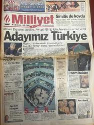 MİLLİYET GAZETESİ DOĞUM GÜNÜ HEDİYESİ - 3 ŞUBAT 1999 - TAM TAKIM 32 SAYFADIR -Joschka Fischer-Salih Alpay-Doğan Heper-Melih Tonker-Yalçın Doğan-Haluk Aktan-Barış Manço-Ahmet Turan Türker-Serpil Kıvrak-Vedat Ersoy-Fevzi Yazıcı-Toshack-Bilal Meşe-Ömer Üründül-Ersoy Özdem-Halil Özer-Erhan Telli-Zafer Arapkirlioğlu-Cengiz Malgir-Doğan Koloğlu-Vedat Yenerer-Vedat Yenerer (karikatür)-Gürcan Bilgiç-Vedat Yenerer-Vedat Vatansever-Zafer Aykan-Murat Çelik-Serdar Benli-Bahadır Beyarslan-Zekai Tunca-Necdet Tokatlıoğlu-Muzaffer İlkar-Erol Sayan-Cemal Safi-Hakkı Yalçın-Muzaffer İlkar-Sezen Cumhur Önal-Ayhan Gözbebeği-Tülay Özer-Ahmet Özhan-Ajda Pekkan-Sezen Cumhur Önal-Cemal Safi-Hakkı Yalçın-Necdet Tokatlıoğlu-Zekai Tunca-Muzaffer İlkar-Meral Orhonsay-Adayımız Türkiye-Simitis de kovdu-Canım babam-Kartal mutlu umutlu-Beşiktaş’a 13 trilyonluk bütçe-Rezalete tazminat-G.Saray’a stat dopingi-Hagi müjdesi-Para babası Manchester-Hagi’ye asla talip olmadık-Sergen ilk 18’i zorluyor-Bu da Torino’nun Emre’si-