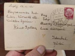 KRT155-- -1935 LEIPZIG MEYDAN ALMAN KARTPOSTALI
