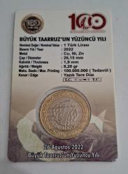 2022 YILI ÖZEL KAPAMASINDA 1 TÜRK  LİRASI