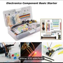 Arduino uyumlu Elektronik Başlangıç Kiti (830 bileşenli Tam Set)