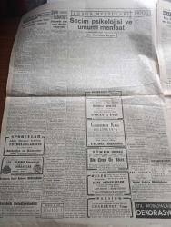 Cumhuriyet Gazetesi - 18 Ekim 1949 - denemeye bakarak yazan Nadir Nadi Başmakale - hükümet ara seçimin katî neticelerini Dün tebliğ etti - hükümet İstanbul'daki iştiraki %19,25 olarak bildirdi - seçim kurulu da son tebliğinde 34,2'ye çıkardı - Yunan çetecileri dün iç harbe son verdiler fotoğraf - Manisa Akhisar'da davul zurnalarla rey sandığı bekleyen halk partililer fotoğraf - lokomotiflerimizde ham raman petrolü yakılacak - Rusya Çin'den sonra hindistan'a el atıyor - Türk hududundaki Rus askeri harekatı - Chopin'in 100. Ölüm yıldönümü sebebiyle İstanbul ve Ankara radyolarında hususi program - Teknik üniversite açıldı açılışa katılan Rauf Orbay'a gençlik büyük tezahürat yaptı fotoğraf - Fransız komünistleri bizim iç işlerimizle uğraşmaya başladılar - korsanlar filmi Lale ve elhamra'da  - Bir Çiçek Üç Böcek filmi -  hala vurdumduymazlık yazan Burhan Felek - gazeteciler cemiyeti'nin dünkü kokteyli fotoğraf - Eyüp'te açılan dispanser fotoğraf - Turgut Reis yazan Halikarnas Balıkçısı