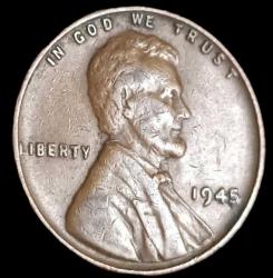 Amerika 1945 Lincoln Cent