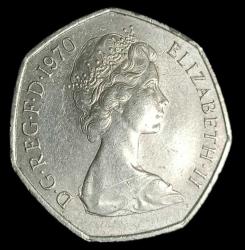 İngiltere 1970 50 Pence