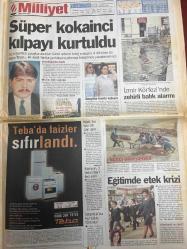 MİLLİYET GAZETESİ DOĞUM GÜNÜ HEDİYESİ - 6 EKİM 1998 - TAM TAKIM 38 SAYFADIR -Süleyman Demirel-Hüsnü Mübarek-Hafız Esad-Turgut Özal-Yasemin Çongar-Hasan Cemal-Güneri Cıvaoğlu-Sami Kohen-Tunca Bengin-Doğan Koloğlu-Fatih Terim-Mustafa Denizli-Bilal Meşe-Yalçın Türk-Halil Özer-Kartal Yiğit-Necmi Kepçetutan-Sinan Sümüt-Tuncay Şen-Sina Koloğlu-Erman Şener-Ataizi-Şeref Oğuz-Yasemin Çongar-Ralph Fiennes-Uma Thurman-Sean Connery-John Travolta-Emma Thompson-Robert Redford-Kristin Scott Thomas-Emma Peel-Güneri Cıvaoğlu-Rasim Cinisli-Gerilim sınırda-Suriye kuzeye Scud yığıyor-Simitis geliyor-Almanya’da deprem-Türkiye gurur duyacak-Bilbao’ya G.Saray modeli-Amokachi bilmecesi-Arena perdeyi açıyor-Godzilla-Atlara Fısıldayan Adam-Kirli Yarış-Tatlı Sert