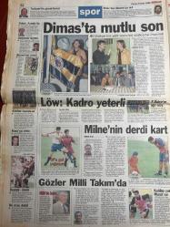 MİLLİYET GAZETESİ DOĞUM GÜNÜ HEDİYESİ - 2 EKİM 1998 - TAM TAKIM 34 SAYFADIR -Süleyman Demirel-Mesut Yılmaz-Tansu Çiller-Necmettin Erbakan-Hikmet Çetinkaya-Sami Kohen-Sam Erim-Hasan Pulur-Samih Yalnız-Turgay Öğretmen-Hagi-Fatih Terim-Oktay Derelioğlu-Ahmet Üzel-Samih Yalçın-Halil Özer-Attila Türker-Doğan Koloğlu-Bilal Meşe-Feyyaz Uçar-Hakan Şükür-Rüştü Reçber-Mustafa Denizli-Löw-Yalçın Türk-Ömer Üründül-Şeref Oğuz-Hanım Gürlek-Ünal Korukçu-Ersin Özince-Yılmaz Erez-Sabırımız taşıyor-%99 oy alsalar yine kapatırım-İyi ki Hagi var-Terim’e madalya-Protestoya teşhir cezası-Son söz Beşiktaş’ın-Hedefimiz final-Hagi G.Saray’da baştacı-Tahkim Beşiktaş dedi-Dimas’ta mutlu son-Löw kadro yeterli-Milat’ta rekor aklama