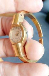 Nostalji Severlere Özel: Vintage NACAR marka, 17 Jewels ÇOK NADİR KELEPÇE MODEL KURMALI KADIN SAATİ