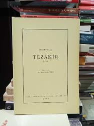 Tezakir 1 - 12, 13-20, 21-39, 40 - Tetimme ( 4 cilt takım)