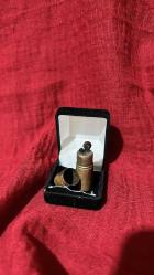 1920-1930 ( NADİR ) ANTİKA PİRİNÇ LUTENYA DAMGALI  BENZİNLİ ÇAKMAK