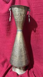 ANTİKA KOMPLE PİRİNÇ BÜYÜK BOY VAZO