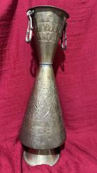 ANTİKA KOMPLE PİRİNÇ BÜYÜK BOY VAZO