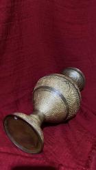 ANTİKA KOMPLE PİRİNÇ İŞLEMELİ ÇOK ŞIK VAZO