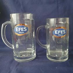 Efes Pilsen 0,5 ve 0,7 Litre Kulplu Bardak