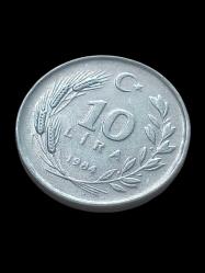 1985 Cumhuriyet Dönemi  10 Lira Madeni Koleksiyon Para Hobi Hediye Antika Darpane Numusmatik