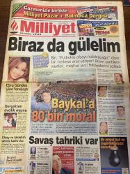 MİLLİYET GAZETESİ DOĞUM GÜNÜ HEDİYESİ - 20 EKİM 2002 -TAM TAKIM 36 SAYFADIR -Ebru Gündeş-Deniz Baykal-Güneri Cıvaoğlu-Hasan Cemal-Mehmet Y. Yılmaz-Fatih Terim-Rıdvan Dilmen-Ergün-Canaydın-Fatih Altaylı-Mehmet Taşoğlu-Samet Aybaba-Gökdeniz Karadeniz-Aziz Yıldırım-Ali Şen-Yusuf Koral-Lucescu-Aziz Yıldırım-Apo Abdullah Oktay-Hassan Yigit-Baykal’a 80 bin moral-Biraz da gülelim-Savaş tahriki var-Hediyesi-97. yaş günü-Boğa kaçamadı-Hesap kesildi-Eller birleşti-Yürekli olun
