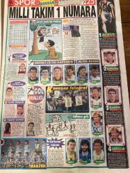 MİLLİYET GAZETESİ DOĞUM GÜNÜ HEDİYESİ - 4 NİSAN 1995 -TAM TAKIM 26 SAYFADIR -Aslıhan Koruyan-Defne Samyeli-Özlem Kaymaz-Banu Sağnak-Elif Elgaz-Arzum Onan-Özge Özsağman-Emel Yıldırım-İpek Gümüşoğlu-Orhan Pamuk-Hasan Ünlü-Musa Akak-Ahmet Çakar-Nazlı Ilıcak-Şükrü Küçükşahin-Fuat Ercan-Necmi Kepçetutan-Mesut Yavuz-Orhan Aldıngı-Sergen-Yavuz Akyüz-Aykut-Kenan Şahin-Trapattoni-Cruyff-Ristic-Sacchi-Hodgson-Schaefer-Rheigel-Terim-Heynckes-Neumann-Linda Manukyan-Nubar Manukyan-Samiha Bibiroğlu-Maison Francaise-Zsa Zsa Gabor-Shannon Tweed-Erik Estrada-Robert Caso-Silopi cezası-Alman silahları masada-Suda ölümü gördüm-Halk değerlendirme yapamıyor-Az ceset var diye üzülüyoruz-G.Saray yol gözlüyor-Cim-Bom’da çifte korku-Mutlu 3 hafta yok-İşte Daum’un İsraillisi-Aykut saltanatı-Milli takım 1 numara-Haftanın takımı-Haftanın golü-Kayyum’a hayır seçime evet-Aktaş’ın hedefi olimpiyat-Linda zamansız gitti-Kral gibi öldü-İşte beklediğiniz haber-Star 1995 Türkiye Güzellik Yarışması başlıyor-Kanal D Çılgın