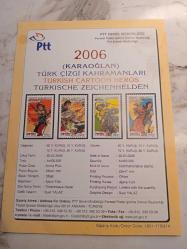 Karaoglan hatıra pulları 4 ceşit 4 er tane pul + küntye