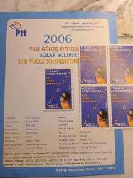 Koleksiyonluk Değer: 2006 Tam Güneş Tutulması Anma Pul Serisi