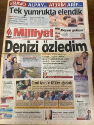 MİLLİYET GAZETESİ DOĞUM GÜNÜ HEDİYESİ - 25 HAZİRAN 2000 -TAM TAKIM 40 SAYFADIR -Alpay-Arif-Bessar-Günneri Civaoğlu-Fikret Bila-Cemil Gezmiş-Deniz Gezmiş-Ayça Atikoğlu-Güntan Mavıgözlü-Hasan Cemal-Mustafa Denizli-Halil Özer-Tayfur-Nuno Gomes-Hakan Şükür-Yaşar Saygı-Vedat Danacı-Ömer Üründül-Doğan Koloğlu-Zeki Çol-Attila Gökçe-Cenk Çelik-Erhan Telli-Kartal Yiğit-Yusuf Kobal-Meral Tamer-Eylem Türk-Arzuhan Doğan Yalçındağ-Hüsamettin Özkan-Bülent Ecevit-Rahmi Koç-Güven Erkaya-Abdullah Doğan-Afşin Yakuboğlu-Popescu-Zamorano-Seedorf-Cemil Amca’yı 68’liler uğurladı-Tek yumrukta elendik-Denizi özledim-Hazin veda-Çok şey öğrenmeliyiz-Penaltıyı bana bırak-Denizli devri bitti-Popescu’ya sarı kart-Scala insafa geldi-Yine mi Hami-TÜSİAD tanıtımda biz de varız-Seyahat acentasının Hindistan vurgunu-Kolay gelsin - İdil Koleksiyon
