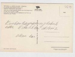 İstanbul Fındıklıdan dolmabahçe sarayı ve köprü görünümü eski kartpostal