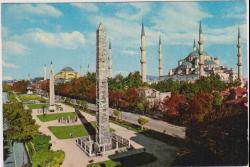 istanbul sultanahmet camii eski kartpostal