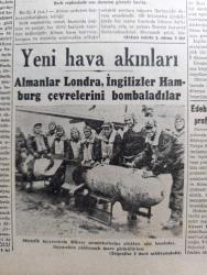 Cumhuriyet Gazetesi - 5 Mart 1943 - Sulha dair yazan Yunus Nadi Abalıoğlu Başmakale - Donetz kesiminde sovyetlerin 3. Zırhlı ordusu çember içine alındı - Alman kıtaları mühimmatının muhafaza olduğu yerler fotoğraf - piyade erlerine el bombası dağıtılıyor fotoğraf - Şark cephesinde son durumu gösterir harita - Cenup Pasifik'te Büyük bir savaş neticelendi - bir Japon gemi kafilesine hava taarruzu esnasında fotoğraf - Bulgar başvekili profesör Filof Türkiye'nin kati bitaraflığına emin - bir İngiliz denizaltısı Cenova'da deniz tezgahlarını top ateşine tuttu - Londra sığınaklarında bir facia - Türk filozofu Mustafa Şekip Tunç jübilesi fotoğraf - Almanlar Londra İngilizler Hamburg çevrelerini bombaladılar - müttefik tayyarelerin Mihver memleketlerine attıkları ağır bombalar fotoğraf - Doktor pinpon filmi elhamra sinemasında - Kamil Tekin esrarlı hayal oyunları ses tiyatrosunda - bizim edebiyatımız yazan Nurullah Ataç - Toros çocuğu yazan M. Şevket Yazman Yazı Dizisi - unutulan Varlık vergisi