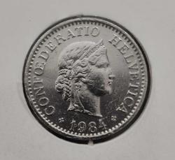 İSVİÇRE 10 RAPPEN 1984