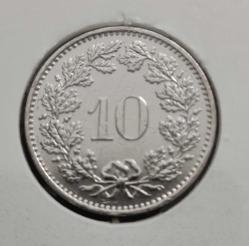 İSVİÇRE 10 RAPPEN 1984